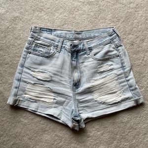 American Eagle Destroyed Denim Mom Short